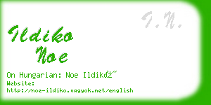 ildiko noe business card